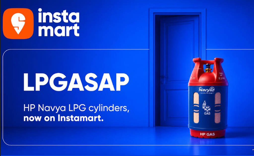 ଏବେ ବିନା ସଂଯୋଗରେ କିଛି ମିନିଟରେ ଘରକୁ ଆସିବ LPG ସିଲିଣ୍ଡର: ଜାଣନ୍ତୁ କେମିତି? ଏବେ ବିନା ସଂଯୋଗରେ କିଛି ମିନିଟରେ ଘରକୁ ଆସିବ LPG ସିଲିଣ୍ଡର: Instamart କରନ୍ତୁ ବୁକ୍