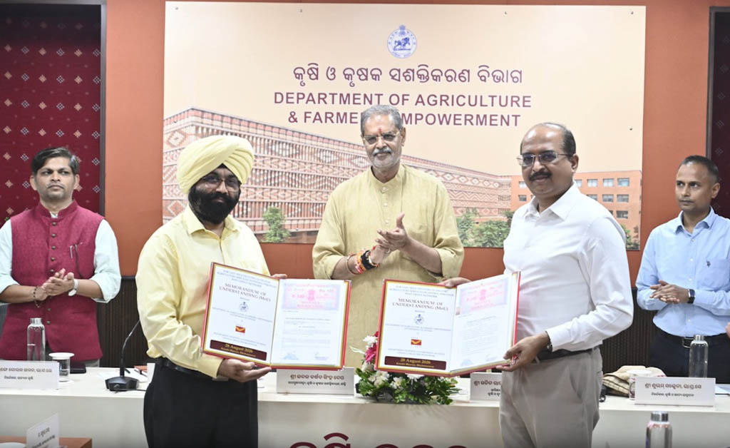 ଓଡ଼ିଶା ସରକାରଙ୍କ କୃଷି ଓ କୃଷକ ସଶକ୍ତିକରଣ ବିଭାଗ ଦ୍ୱାରା ୬ଟି ଏମଓୟୁ ସ୍ୱାକ୍ଷରିତ Odisha Agriculture Department Signs 6 MoUs to Empower Farmers