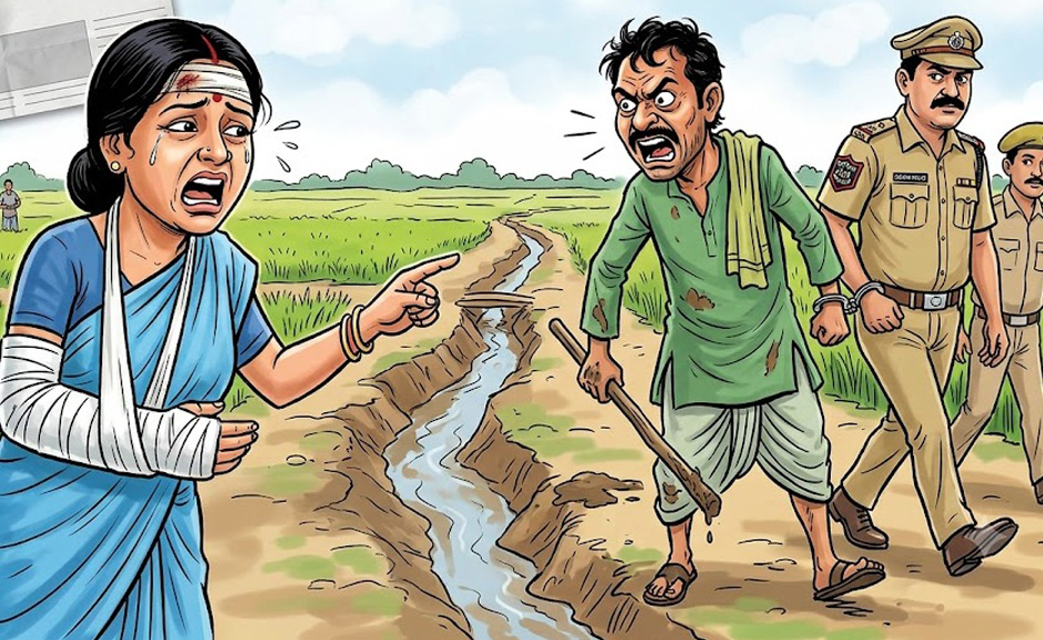 ଜମିକୁ ପାଣି ମଡ଼ାଇବାକୁ କେନ୍ଦ୍ର କରି ଦିଅର-ଭାଉଜ ମାଡ଼ପିଟ୍: ଭାଉଜଙ୍କ ଭାଙ୍ଗିଲା ହାତ, ଦିଅର ଗିରଫ