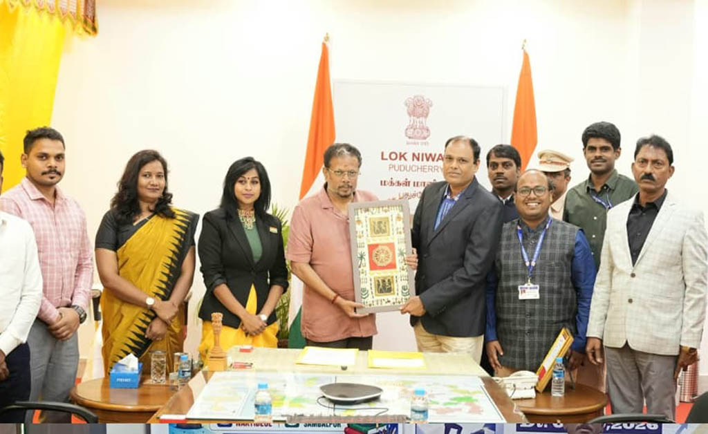 ପୁଡୁଚେରୀ ଉପ ରାଜ୍ୟପାଳଙ୍କୁ ଭେଟିଲେ ଓଡ଼ିଶା ଗଣମାଧ୍ୟମ ପ୍ରତିନିଧି ଓଡ଼ିଶାର ସମୃଦ୍ଧ କଳା, ସଂସ୍କୃତି ଓ ସୁସ୍ୱାଦୁ ବ୍ୟଞ୍ଜନକୁ ପ୍ରଶଂସା କଲେ ପୁଡୁଚେରୀ ଉପ ରାଜ୍ୟପାଳ
