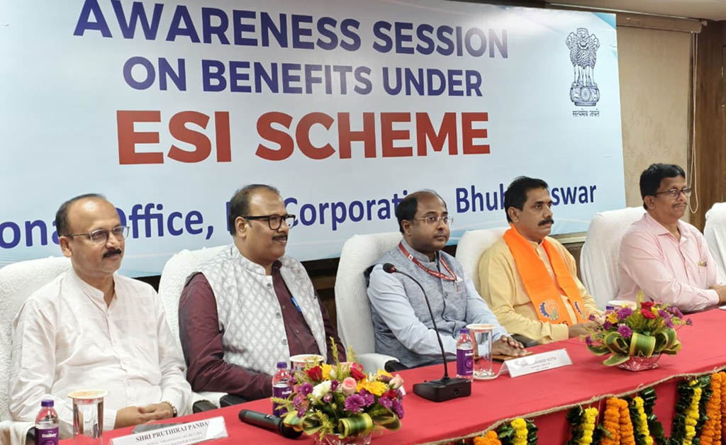 ଭୁବନେଶ୍ୱରଠାରେ ESI ଯୋଜନାର ବିଭିନ୍ନ ସୁବିଧା ସମ୍ପର୍କିତ ସଚେତନତା ଶିବିର ଆୟୋଜିତ ଭୁବନେଶ୍ୱରଠାରେ ESI ଯୋଜନାର ବିଭିନ୍ନ ସୁବିଧା ସମ୍ପର୍କିତ ସଚେତନତା ଶିବିର ଆୟୋଜିତ