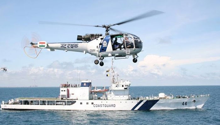 Alert Coast Guards rescued 46 people, including Crew members and 16 Indian Scientists when their SCI Vessel 'Sagara Sampada' caught fire in Mangaluru Coast