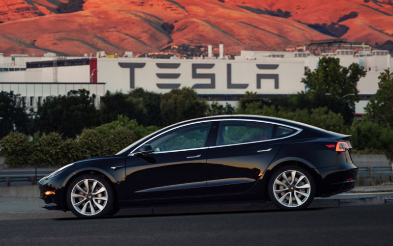 Tesla launches Model 3 car at a price of $35,000