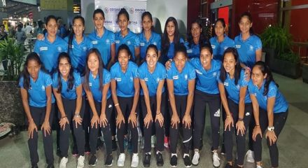 Victorious Indian Women's Hockey Team back home
