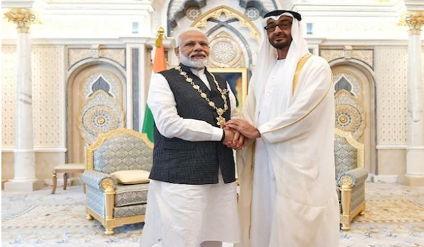 Modi conferred with UAE's highest civilian award