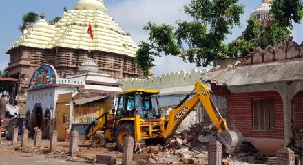 Heritage lost ! safety & security of temple is paramount,  but what plans afoot to utilize the space created, people must know