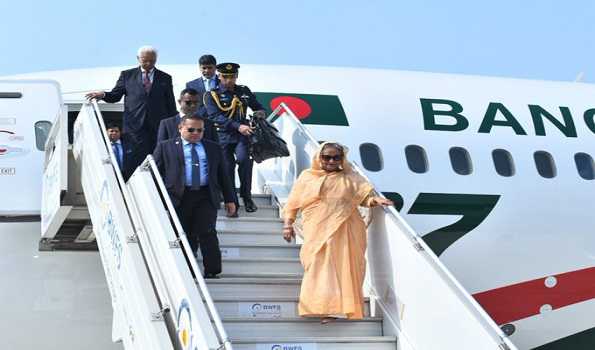 Sheikh Hasina arrives in New Delhi ahead of four-day visit - The Samikhsya