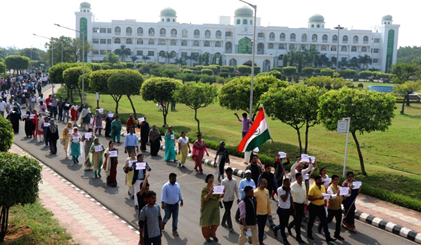 Protests on at Maulana Azad Urdu University, faculty joins in