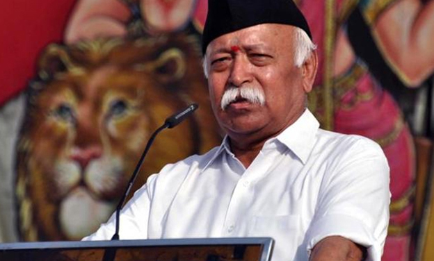 Cong leader files complaint against RSS chief