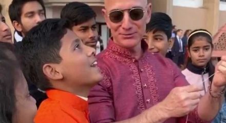 I fall in love with India every time I return here: Bezos