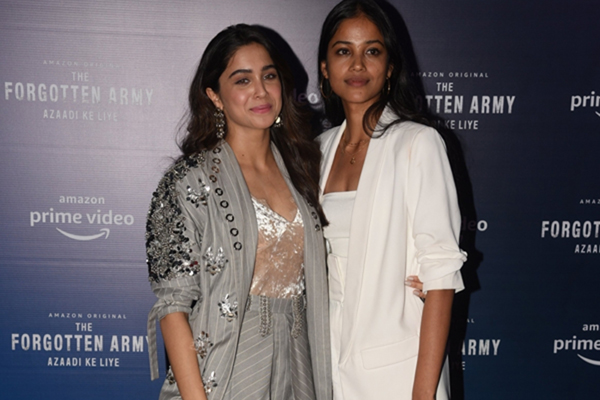 Mumbai: Actors Sharvari Wagh and TJ Bhanu during the trailer launch of their upcoming film "The Forgotten Army" in Mumbai on Jan 7, 2020. (Photo: IANS)