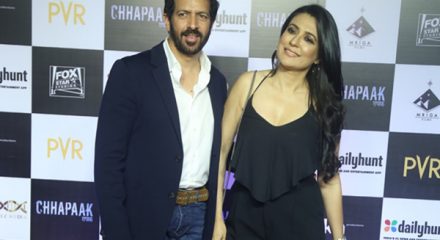 Mumbai: Filmmaker Kabir Khan and his wife Mini Mathur at the screening of the film "Chhapaak" in Mumbai on Jan 8, 2020. (Photo: IANS)