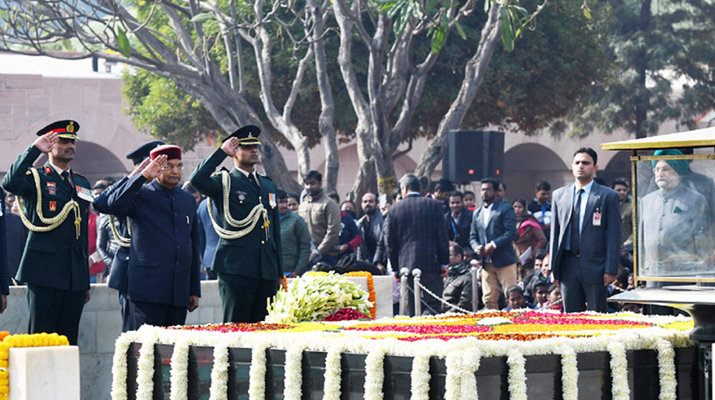 Leaders pay tribute to Mahatma Gandhi on Martyrs Day