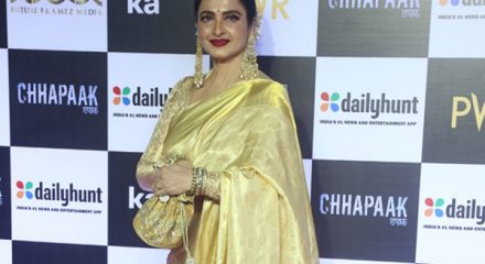 Mumbai: Actress Rekha at the screening of the film "Chhapaak" in Mumbai on Jan 8, 2020. (Photo: IANS)