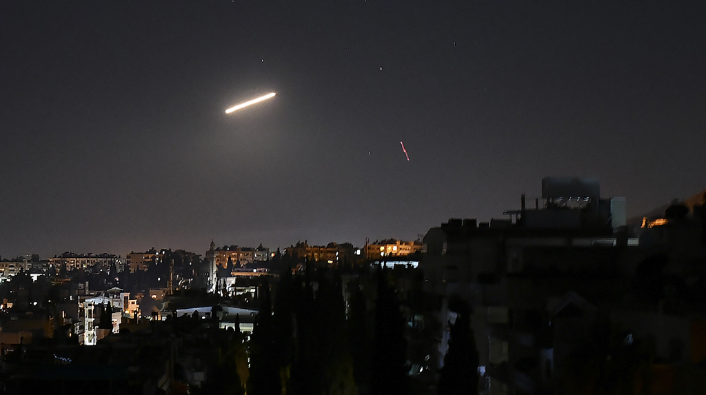Israeli missiles intercepted over Damascus