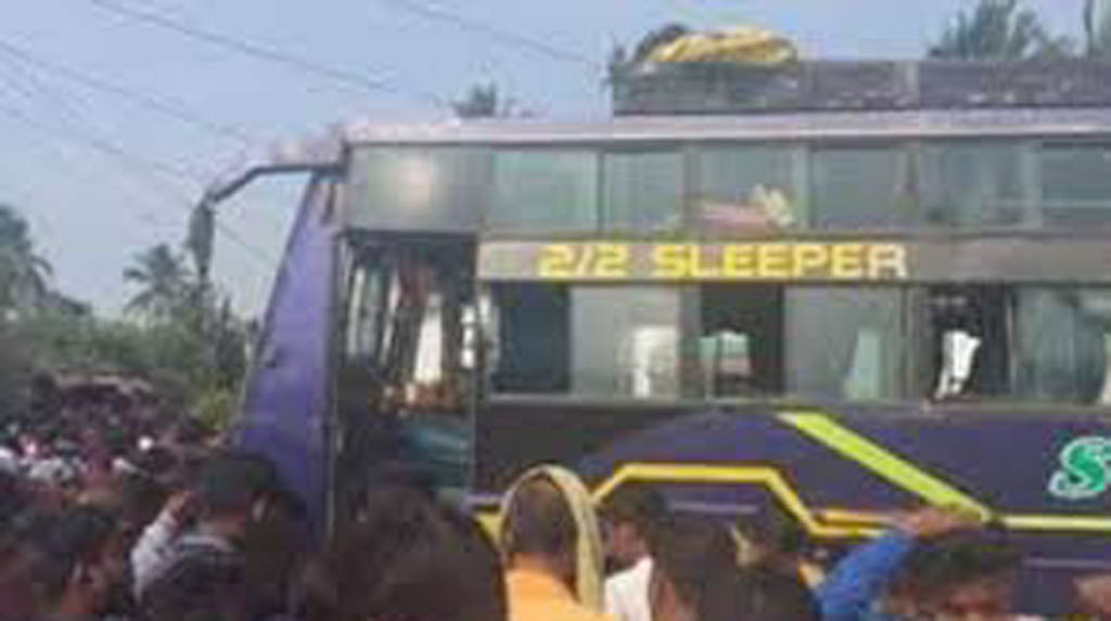 Four officials suspended in Odisha bus tragedy