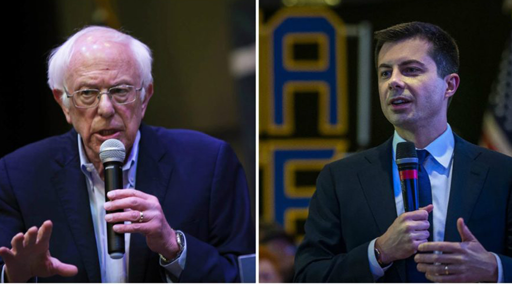 Buttigieg, Sanders lead in 1st Dem presidential nomination race
