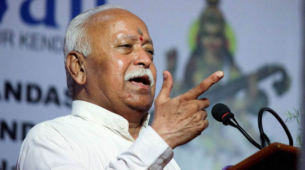 RSS chief takes veiled digs at anti-CAA stir 'managers'
