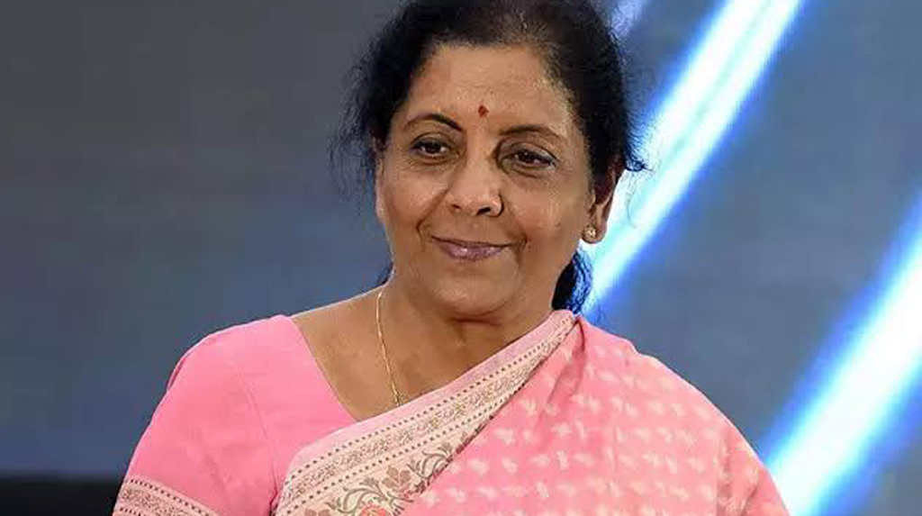 Sitharaman attends office sporting home-made mask