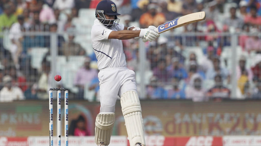Rahane holds fort as India struggle on Day 1 of Wellington Test