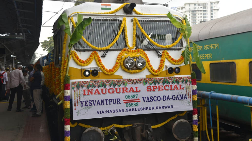 New daily train between Bengaluru, Goa launched
