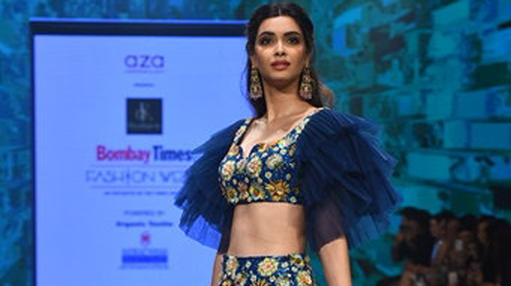 Mumbai: Actress Diana Penty walks the ramp for fashion label Aza on Day 3 of the Bombay Times Fashion Week, in Mumbai on March 15, 2020. (Photo: IANS)