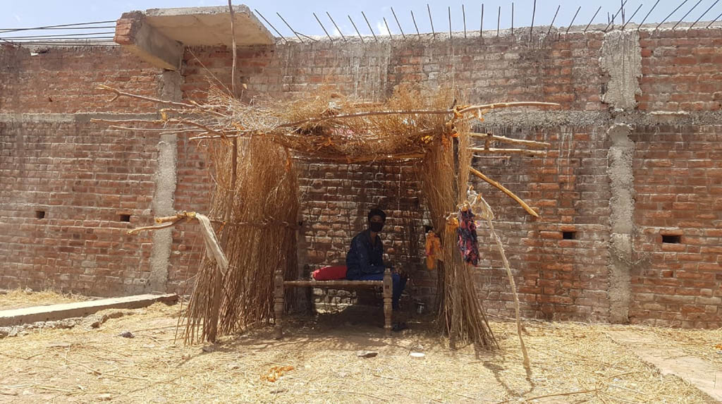 'Home quarantine protocol': Raj migrants stay on cots & huts