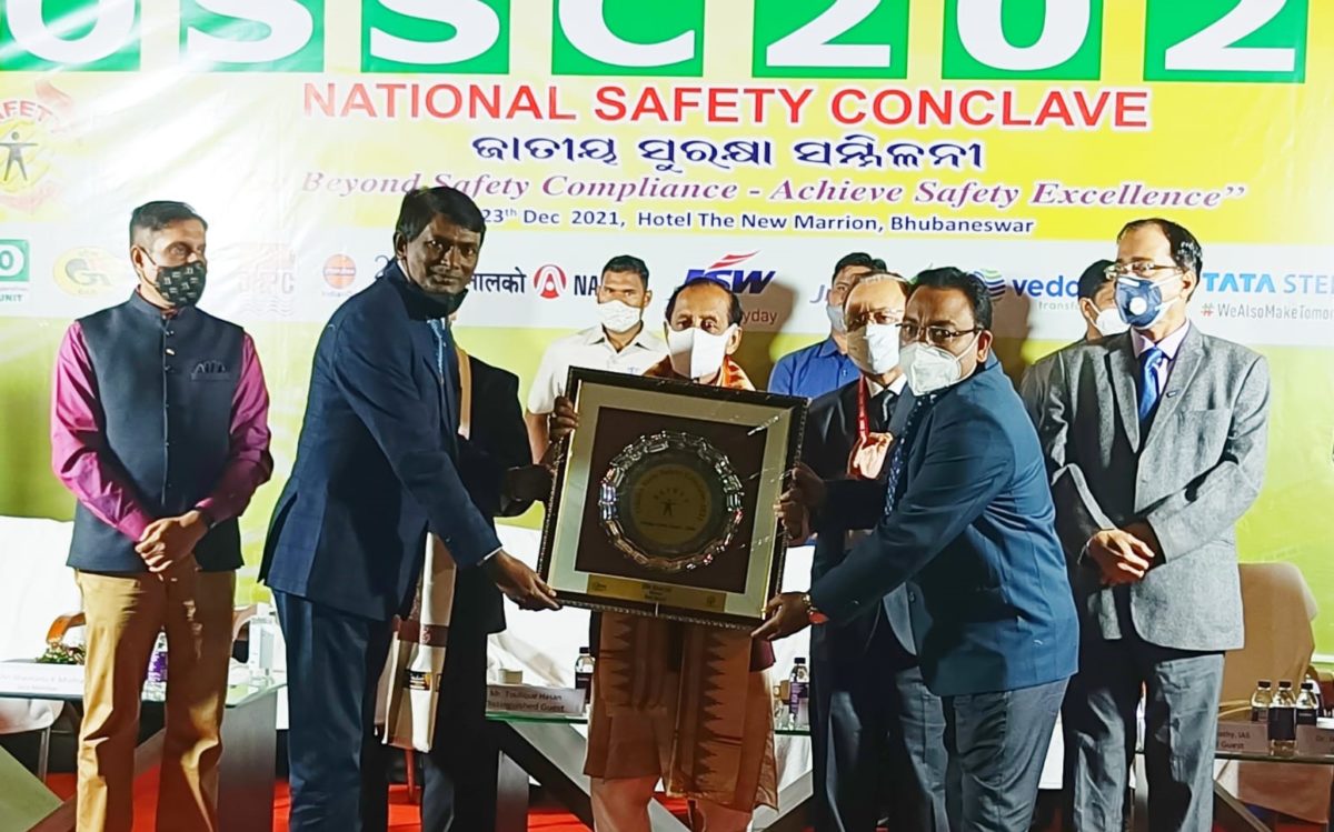 JSW Steel's Jajang Mines bags Kalinga Safety Award - The Samikhsya