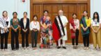 PM hosts delegation of Women Students from Nagaland at his residence