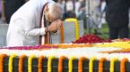 PM pays floral tributes to Mahatma Gandhi on his Jayanti at Rajghat
