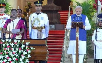 Narendra Modi takes oath