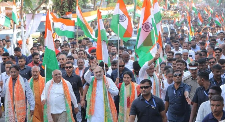 Tiranga Yatra in Ahmedabad