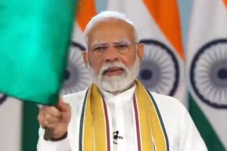 Three Vande Bharat Trains: PM Modi flags off 