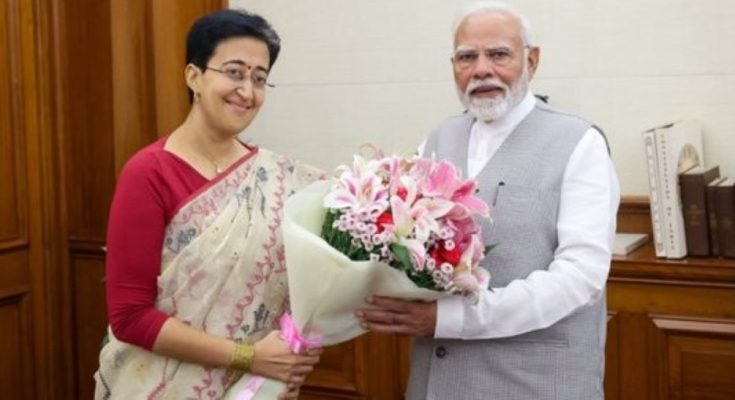 Delhi CM Atishi meets PM