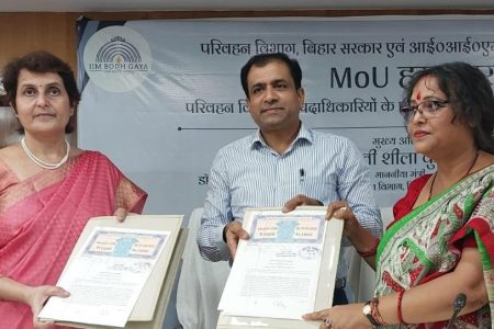 IIM Bodh Gaya signs MoU with Transport Department of Bihar for…