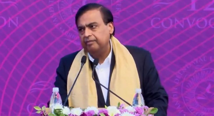 Ambani at PDEU Convocation