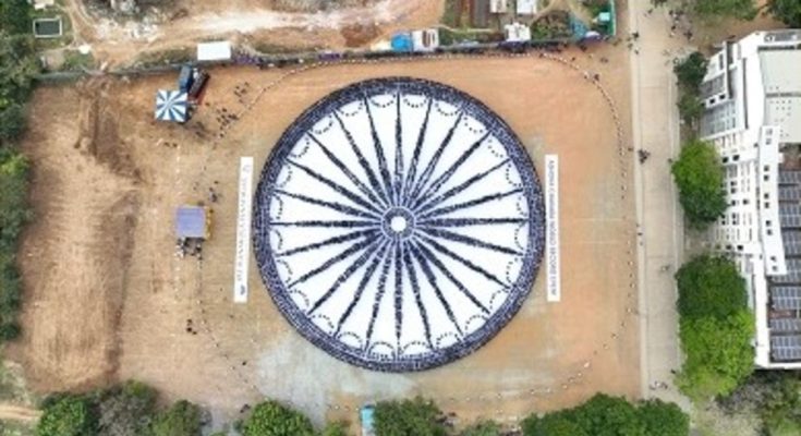 Largest Human Ashoka Chakra