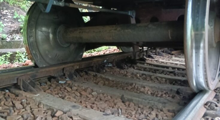 Goods Train Derails