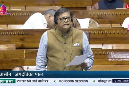 MP Jay Panda Presents Income-Tax Bill Report in Lok Sabha