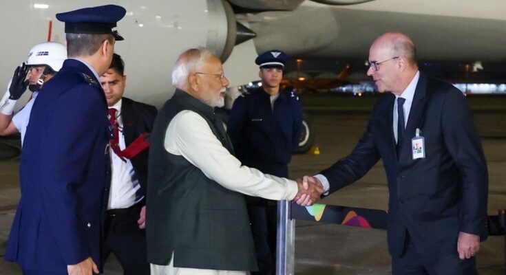 PM Modi Arrives in Brazil