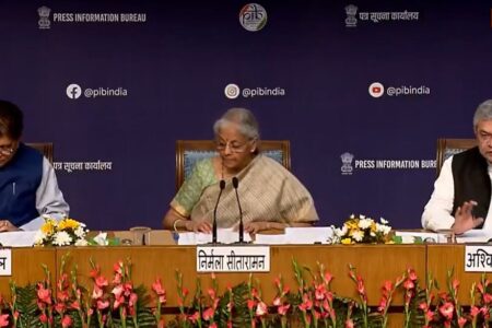 GST Bachat Utsav: Sitharaman, Goyal & Vaishnaw Address Joint Press Meet