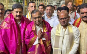 Ambani Offers Darshan at Tirumala