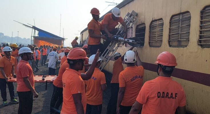 Train Accident Mock Drill