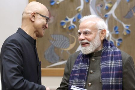 Microsoft Unveils Record Asia Investment, PM Modi Welcomes