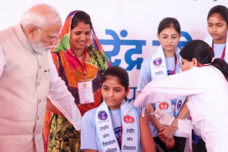 HPV Vaccination Campaign, ₹17,000 Crore Projects Launched by PM Modi 
