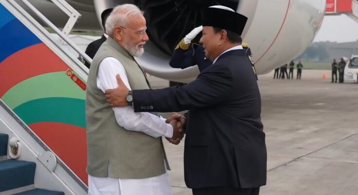 PM Modi Lands in Jakarta